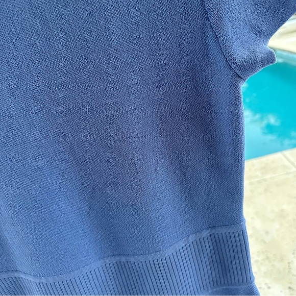 SOLD | Ann Taylor Blue Flare Sweater Dress | Size small - Picture 4 of 5